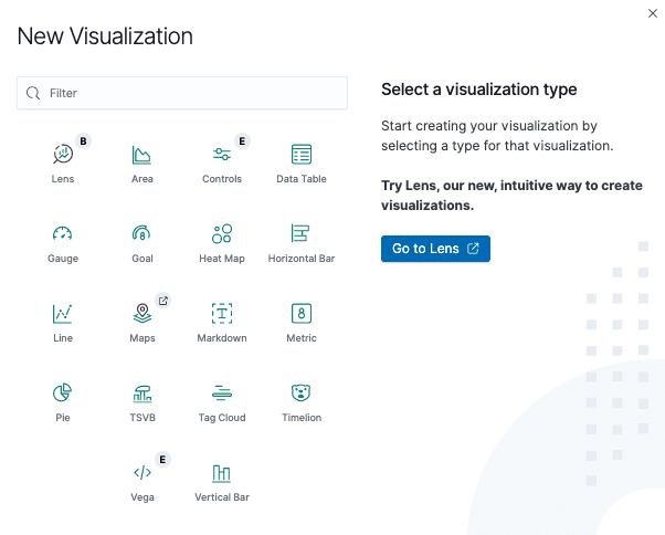 Kibana virtualization options